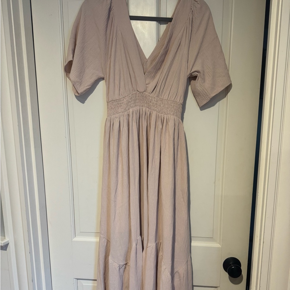 Elegant Blush Maxi Dress